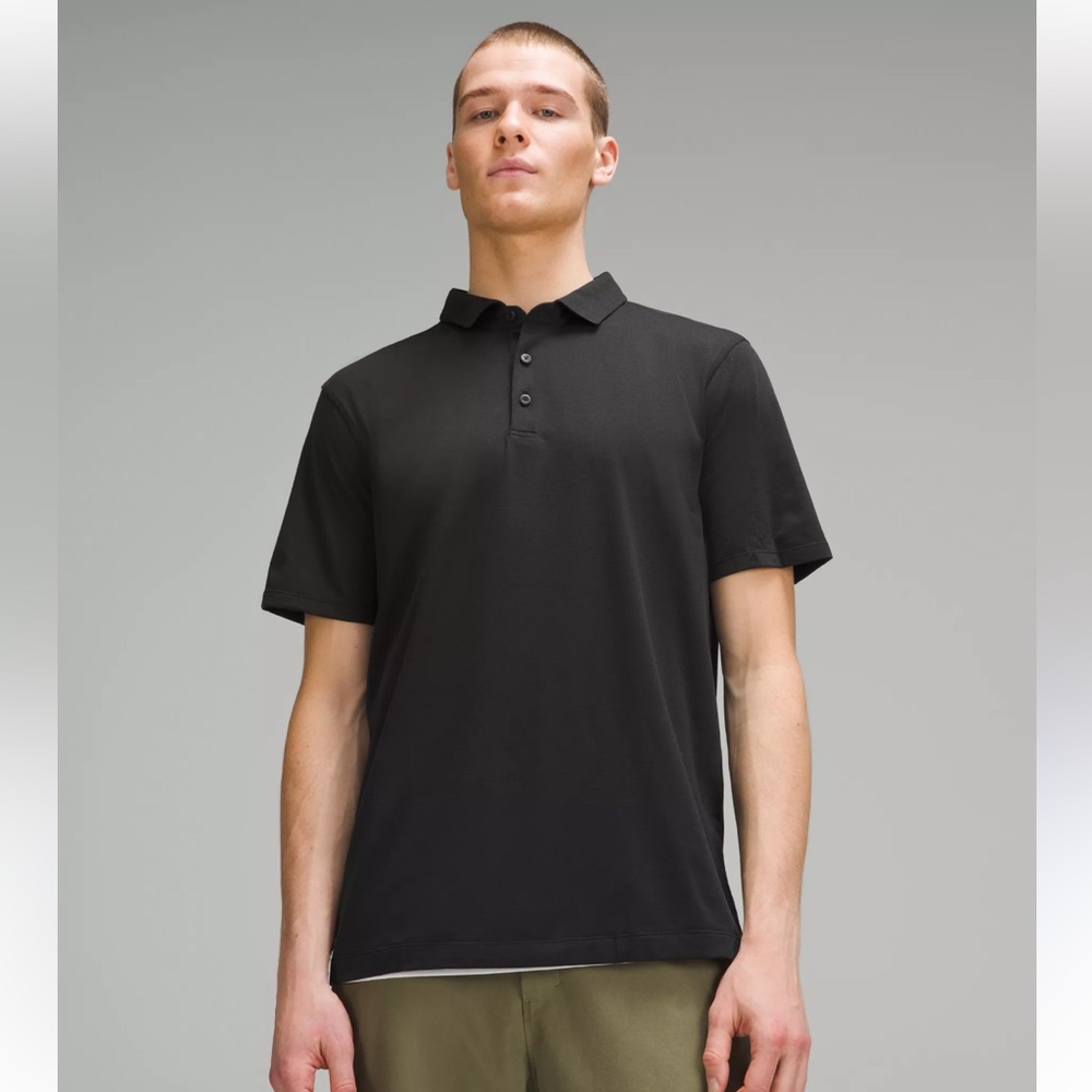 lululemon men’s Evolution Short-Sleeve Polo Shirt black